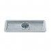 StSt Recessed Drip Tray 100x22x3 CW Glass Freshener & Drain 