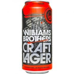 Williams Bros Brewing Co, Craft Lager, 440ml Can - The Fine Wine Company