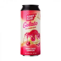 Funky Fluid Gelato: White Choc Lamponi