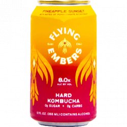 Flying Embers Hard Kombucha Pineapple Sunset - Half Time