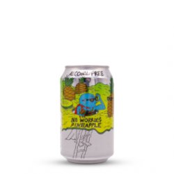 No Worries Pineapple  Lervig (NOR)  0,33L - 0,5% - Onlygoodbeer - Csakajósör