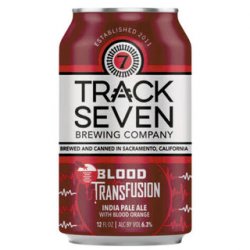 Track Seven Blood Transfusion Blood Orange IPA 355ml BB 010324 - The Beer Cellar