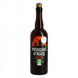 Bière Moulins d'Ascq Ambrée  Bière Biologique 75cl - Calais Vins