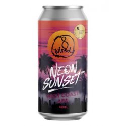 8 Wired Neon Sunset West Coast APA 440mL - The Hamilton Beer & Wine Co