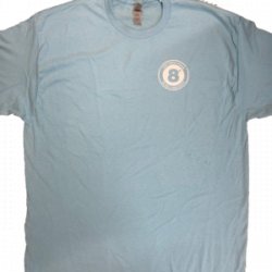 Eight Degrees T Shirt  Baby Blue - Eight Degrees Brewing