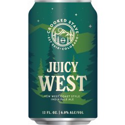 Crooked Stave- Juicy West IPA 6% ABV 330ml Can - Martins Off Licence