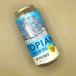 Utopian - AF Pilsner - Alcohol Free Lager - 0.5% - 440ml Can - MK Biergarten