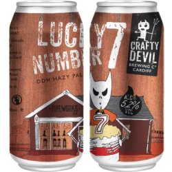 Crafty Devil Lucky Number 7 DDH Hazy Pale 5.2%ABV 440ml - Stori Beer & Wine