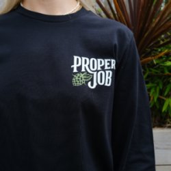 St Austell Brewery Proper Job long sleeve t-shirt in black - St Austell Brewery