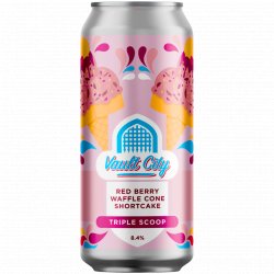 Vault City Brewing Red Berry Waffle Cone Shortcake Triple Scoop