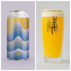 Track Brewing Gold Top Glass + Elevation  Gold Top DIPA  8.4% - Track Brewing Co.