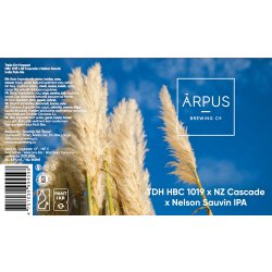 Ārpus TDH HBC 1019 x NZ Cascade x Nelson Sauvin IPA - Ārpus Brewing