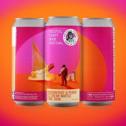 New Bristol Passionfruit & Peach Ice-Cream Waffle Cone Sour 6% 440ML - New Bristol Brewery