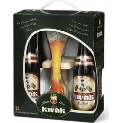 Coffret biÃre ambrÃ©e Kwak 1 verre 4x33cl (pack de 4) - Selfdrinks