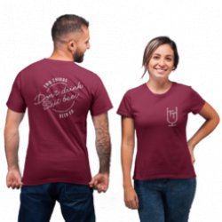 Two Thirds “Don’t Drink Shit Beer” T-Shirt  MAROON - Two Thirds Beer Co