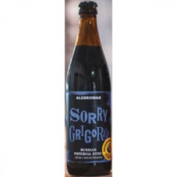 Alebrowar Sorry Grigory  Imperial Stout Rum i Muscovad Barrel Aged - Sklep Impuls