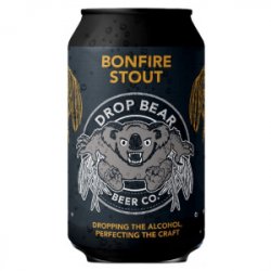 Drop Bear Bonfire Stout  Cerveza Negra sin Alcohol - The Blue Dolphin