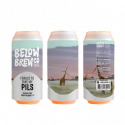 Below Brew - Forgot to Take My Pils - Alcohol Free Lager   - Hops and Hampers