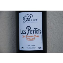 Les Pétiots (jus de pomme et poire pétillant, 0%) - Pomme d’Or