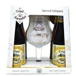 Tripel Karmeliet 4x330ml Bottles & Glass Gift Set - The Beer Cellar