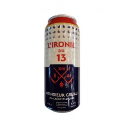 LIronie du 13 - Monsieur Gruau - 473ml - La Bière à Boire