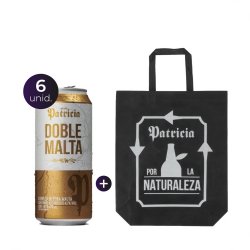 6 Patricia Doble Malta 473ml + 1 Bolsa Reutilizable de regalo!! - La Oriental