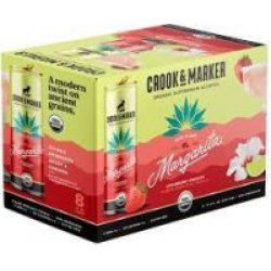 Crook & Marker Strawberry Margarita 11.5oz 8pk Cn - Luekens Wine & Spirits