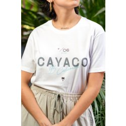 PLAYERA BLANCA ETIQUETA CAYACO - Cervecería de Colima