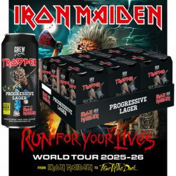 TROOPER - RUN FOR YOUR LIVES WORLD TOUR EDITION (24x500ml) - **24-pack** - Iron Maiden Beer