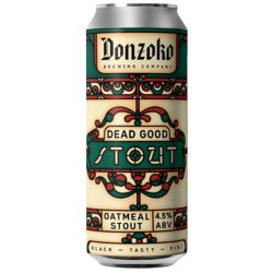 Donzoko Dead Good Session Oatmeal Stout 440ml (4.5%) - Indiebeer