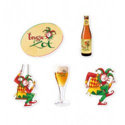 De Halve Maan Brugse Zot stickerset - Brouwerij De Halve Maan