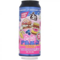 Funky Fluid Gelato XTREME: PB&J Banana & Marshmallow Sandwich (collab Hidden Springs)