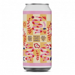 Heyday Vices & Vines Blood Orange Brut IPA 440ml - The Beer Cellar