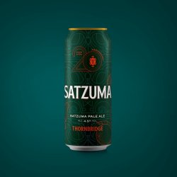 Thornbridge Satzuma, 4.5% Pale Ale (Gluten Free) 440ml can - Thornbridge Brewery