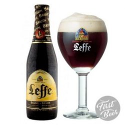 Bia Leffe Nâu 6,5% – Chai 330ml – Thùng 24 Chai - First Beer – Bia Nhập Khẩu Giá Sỉ