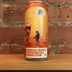 New Bristol Brewery  Tropical Fruit & Toffee Drizzle Sundae Sour  5.5% 440ml Can - All Good Beer