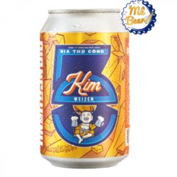 Kim Weizen  ABV 4.6% IBU 16  Thùng 24 Lon 330ml - BIA NHẬP ĐÀ NẴNG