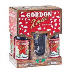 Gordon Xmas 4x330ml + Glass Gift Pack 8.8% - Beer Paradise