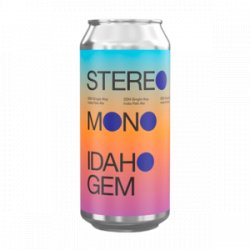 TO ØL STEREO MONO  IDAHO GEM - Rústico BrewPub