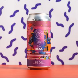 Left Handed Giant X Beak  Big Fun Hazy IPA  6.3% 440ml Can - All Good Beer