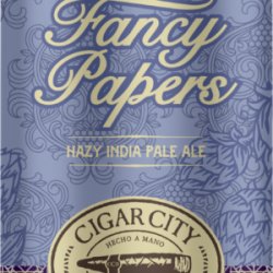 Cigar City Fancy Papers Hazy IPA 6 pack12 oz cans - Beverages2u