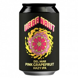 Urbanaut Brewing Co.. Del Mar Pink Grapefruit Hazy IPA - Urbanaut Brewing