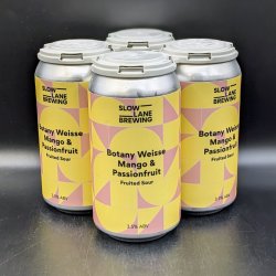 Slow Lane Botany Weisse Mango & Passionfruit - Fruited Sour Can 4pk - Saccharomyces Beer Cafe