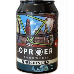 Oproer Brouwerij Oproer Utrechts Pils 330ml - Bierwinkelier