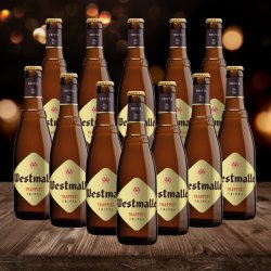 Westmalle Belgian Trappist Tripel Beer 330ml Bottles - 9.5% ABV (12 Pack) - Beerhunter