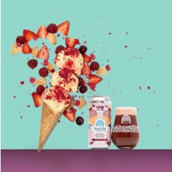 Vault City Brewing Red Berry Waffle Cone Shortcake Triple Scoop