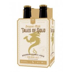 NEW HOLLAND DRAGONS MILK TALES OF GOLD BARREL AGED GOLDEN  ALE 12oz 4PK BOTTLES - Schaefer’s