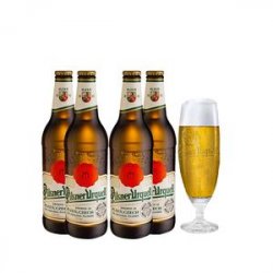 Pack 4 s Tcheca Pilsner Urquell 500ml + Taça - CervejaBox