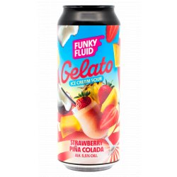Funky Fluid Gelato: Strawberry Piña Colada
