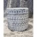 POT CYLINDRE SUR PIEDS CERAMIQUE Tribal (D14cm) 